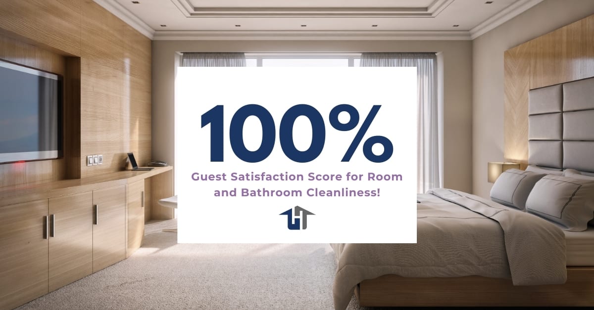 100% hotel guest satisfaction score