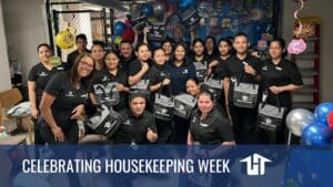 Housekeeping team celebrating housekeeping week