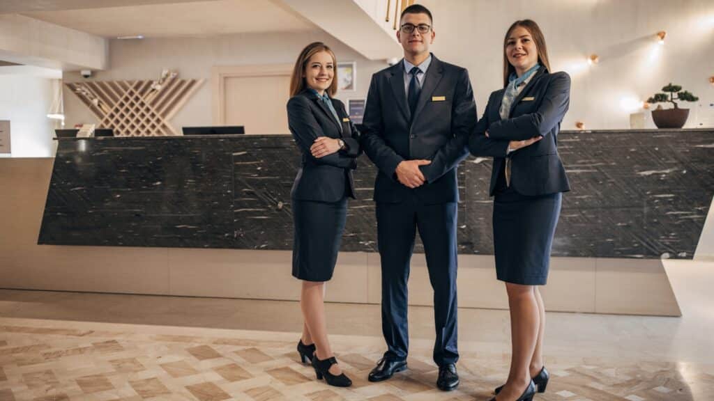 on-site hospitality staffing managers at hotel